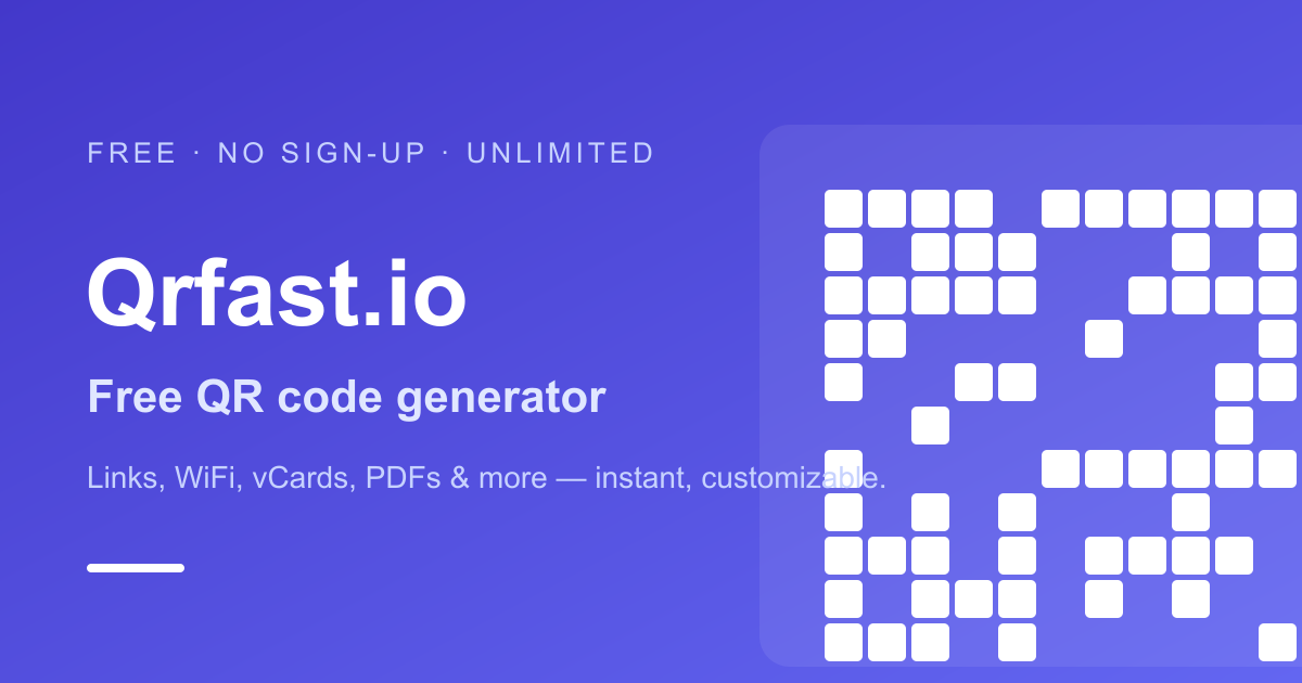 Qrfast.io screenshot 1